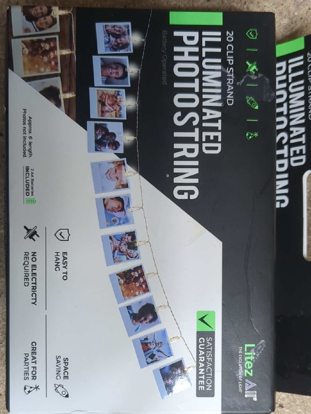 Illuminated Photo String Clips - Clear Lights